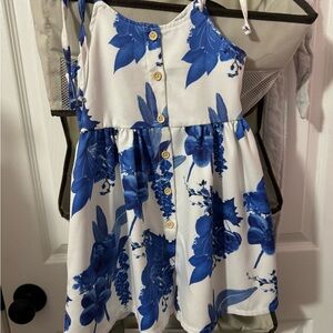 100 Girls Blue floral dress